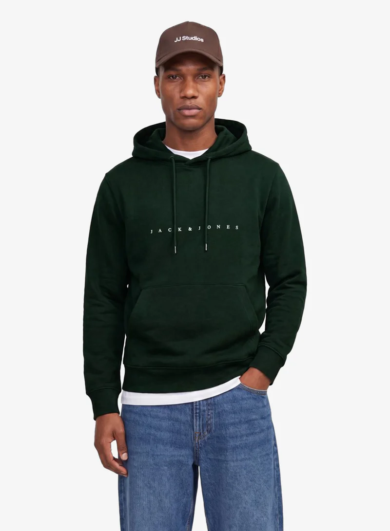Casual Logo Zip Hoodie