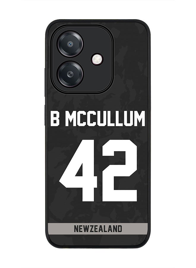 Stylizedd For Oppo A5i Case,Slim fit Camera Protection, Shockproof Thin Phone cover  - New Zealand Brendon McCullum, Jersey No 42