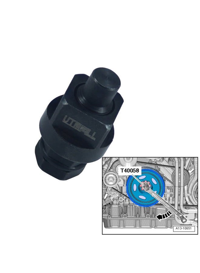 UTMALL T40058 Crankshaft Camshaft Key Turning Socket Special Tool for AUD A6 A8 - Image 2