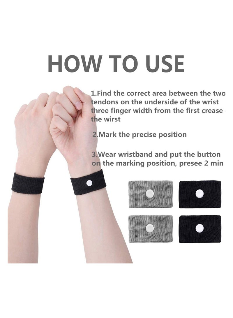 SYOSI Relief Band Travel Wristbands Motion Sickness Anti Nausea Wrist Bands Bracelet for Morning Sea Car Adults and Children - Image 3