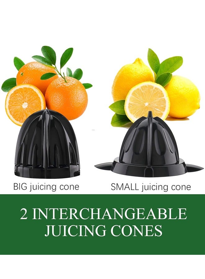 آر إيه أف عصارة حمضيات كهربائية 1.2 لتر حجم كبير ، عصارة برتقال بمحرك قوي ومصباح عمل ليد ، محمولة وسهلة التنظيف ، عصارة ليمون كهربائية للبرتقال والليمون والجريب فروت ، 638 أسود - Image 2