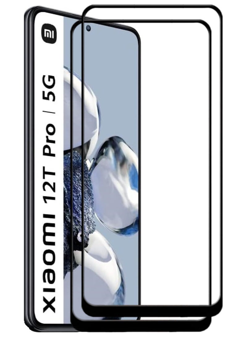 ACLIX 2 Pieces Antistatic ESD Dustproof Premium Quality High Definition Tempered Glass Screen Protector Designed For Xiaomi 12T Pro - Image 1