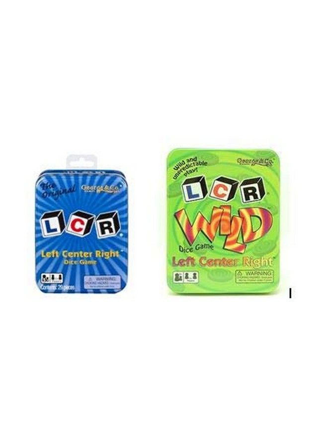 LCR 2 Pack Lcr Original In A Blue Tin & Lcr Wild In A Green Tin Dice Game - Image 1