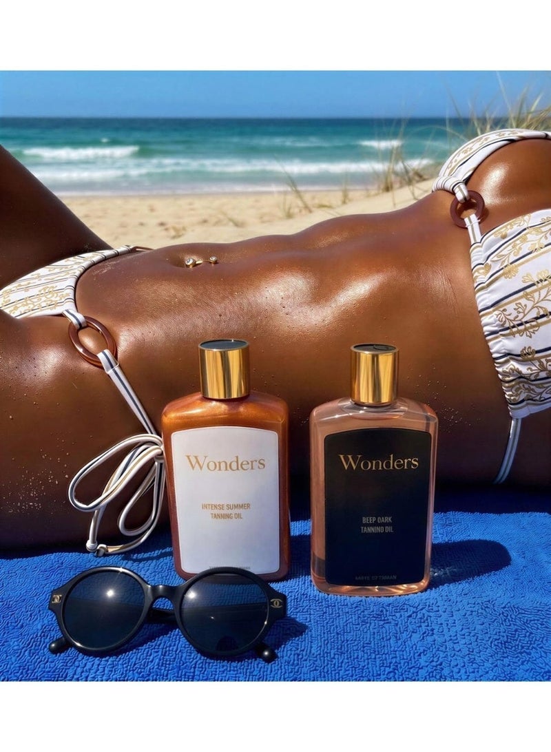 Wonders Dark Tanning Oil| Tan Accelerator for Dark, Deep Tan Oil | Tanning Body Oil |Fast Tanning Oil | Moisturizing Sun Tan Oil with Coconut Oil, Carrot Tan Oil, & Coconut Water| Vegan, Cruelty-Free| Oxybenzone-Free| Beach Tanning Oil | Body Tan Oil | Natural Tanning Oil - Image 5