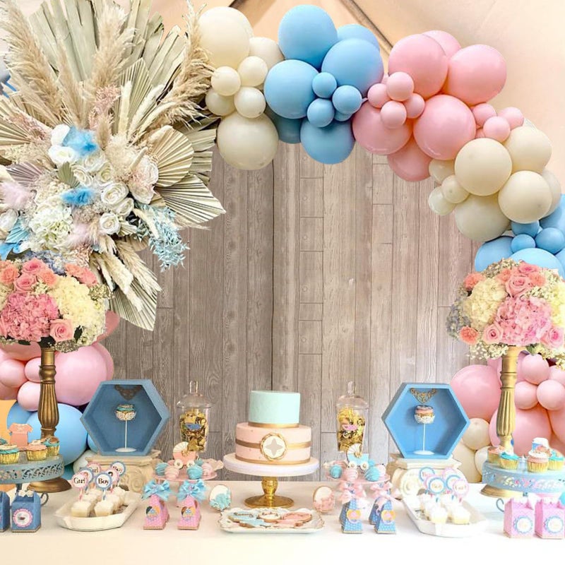 Netnology DIY Gender Reveal Party Decorations-138pcs Pink and Blue Balloon Garland Kits for Gender Reveal Balloons Backdrop Wall Birthday Party Supplies Bridal Shower Decor Boy Girl Baby Shower Decorations - Image 2