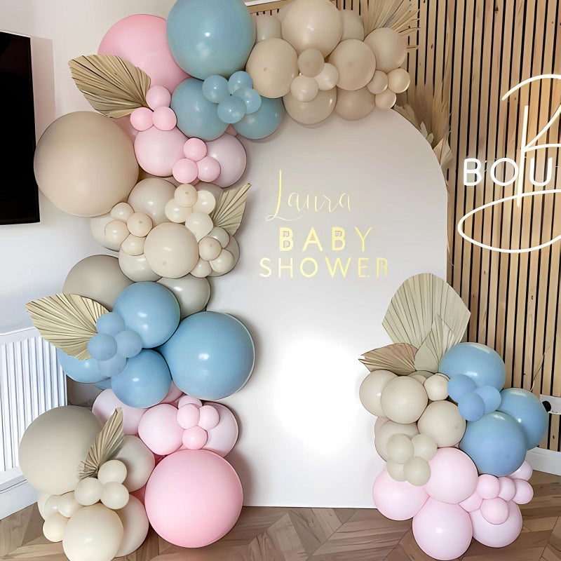Netnology DIY Gender Reveal Party Decorations-138pcs Pink and Blue Balloon Garland Kits for Gender Reveal Balloons Backdrop Wall Birthday Party Supplies Bridal Shower Decor Boy Girl Baby Shower Decorations - Image 5