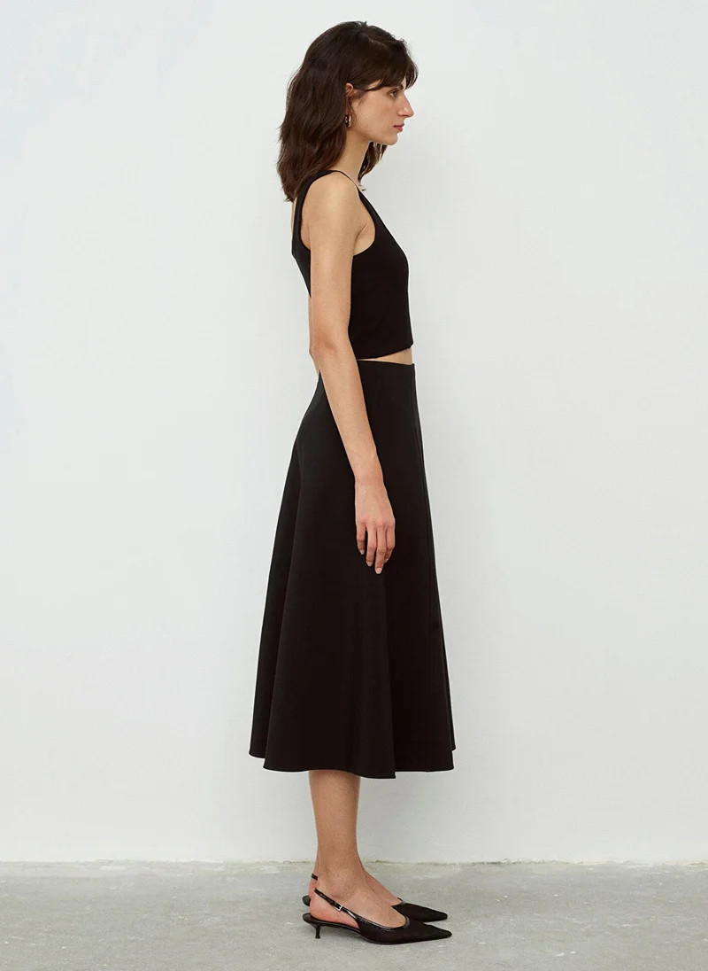 MAVI Black Midi Skirt