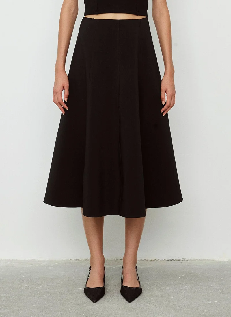 MAVI Black Midi Skirt