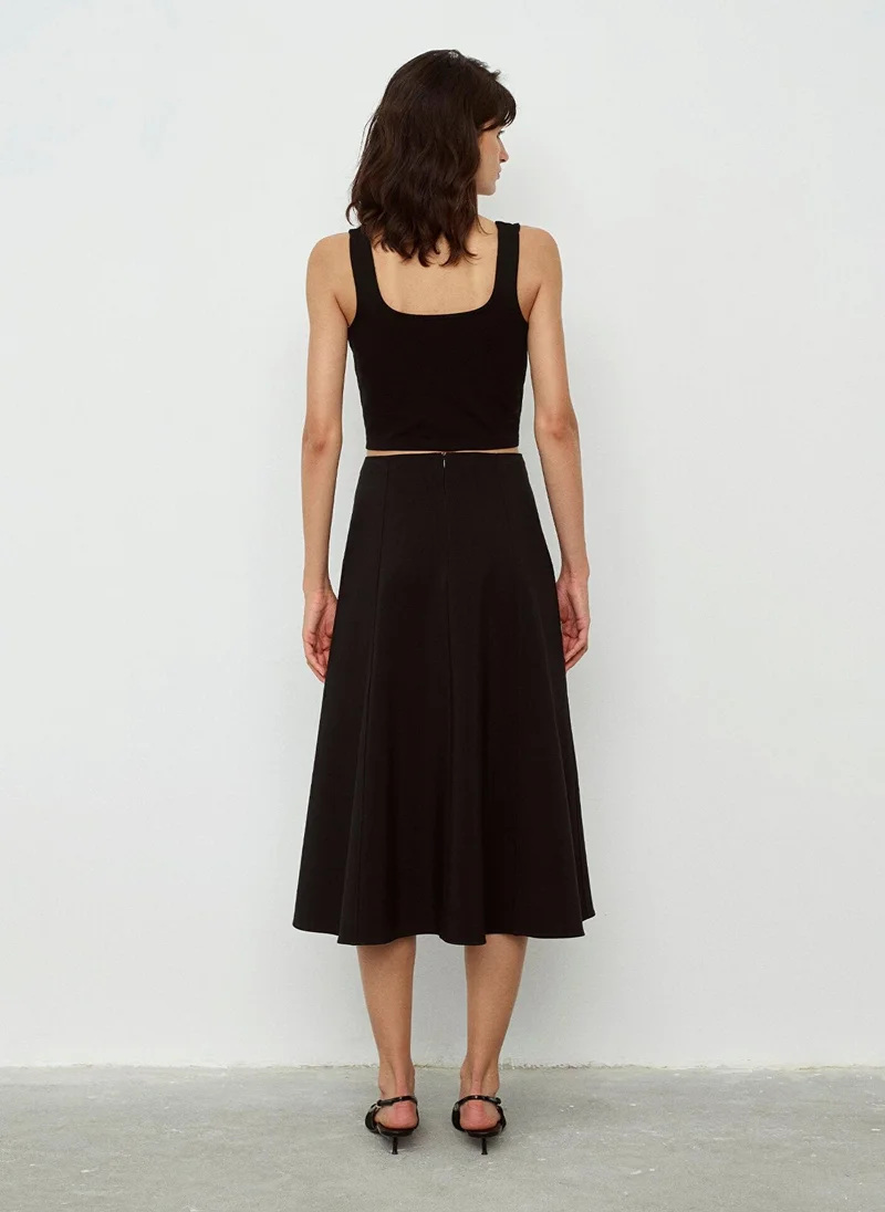 MAVI Black Midi Skirt