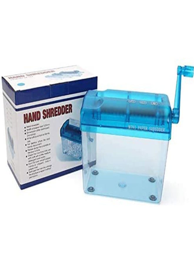 Portable Hand Shredder A6 Paper Shredder AJDOLL Manual Paper Shredder Mini Paper Cutting Machine with 1.5L Basket Office School Home Desktop Stationery for Paper Bills Receipts - Image 5