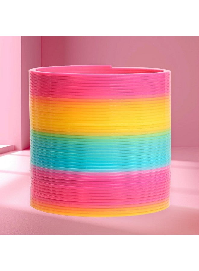 LABEAUTE Slinky The Original Walking Spring Toy, Magic Rainbow Color, Large Size, for Girls & Boys of All Ages - Image 1