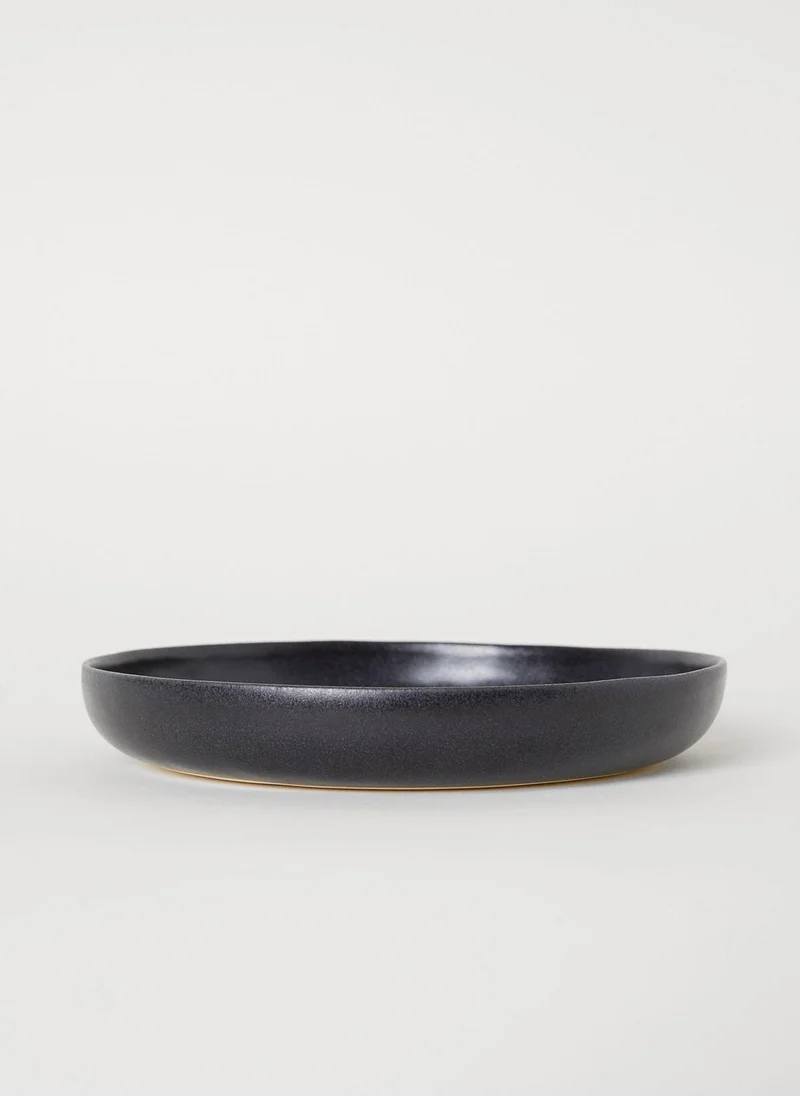 H&M Glazed Stoneware Plate