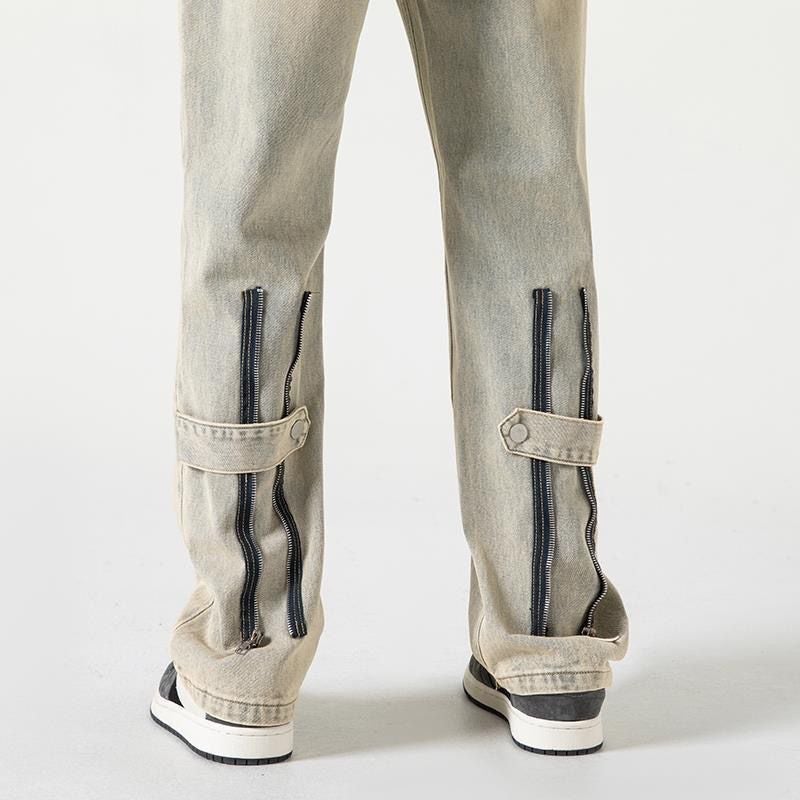 Unisex Classic Denim Jeans Loose Fit Daily Outdoor Wear - Image 2
