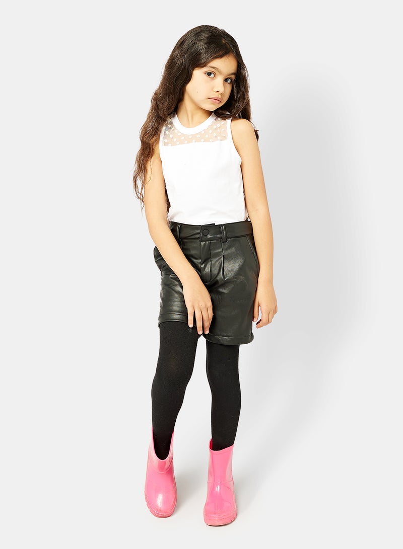 giggles Girls Leather Shorts - Image 3