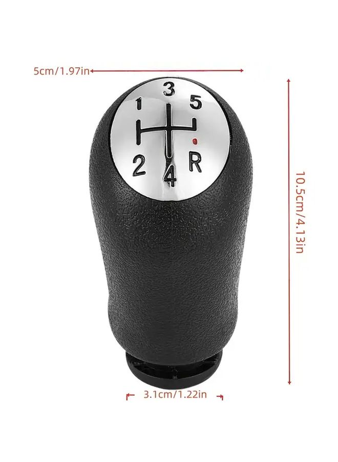 Black 5 Speed Manual Gear Shift Knob Compatible with Select Renault Models - Image 2