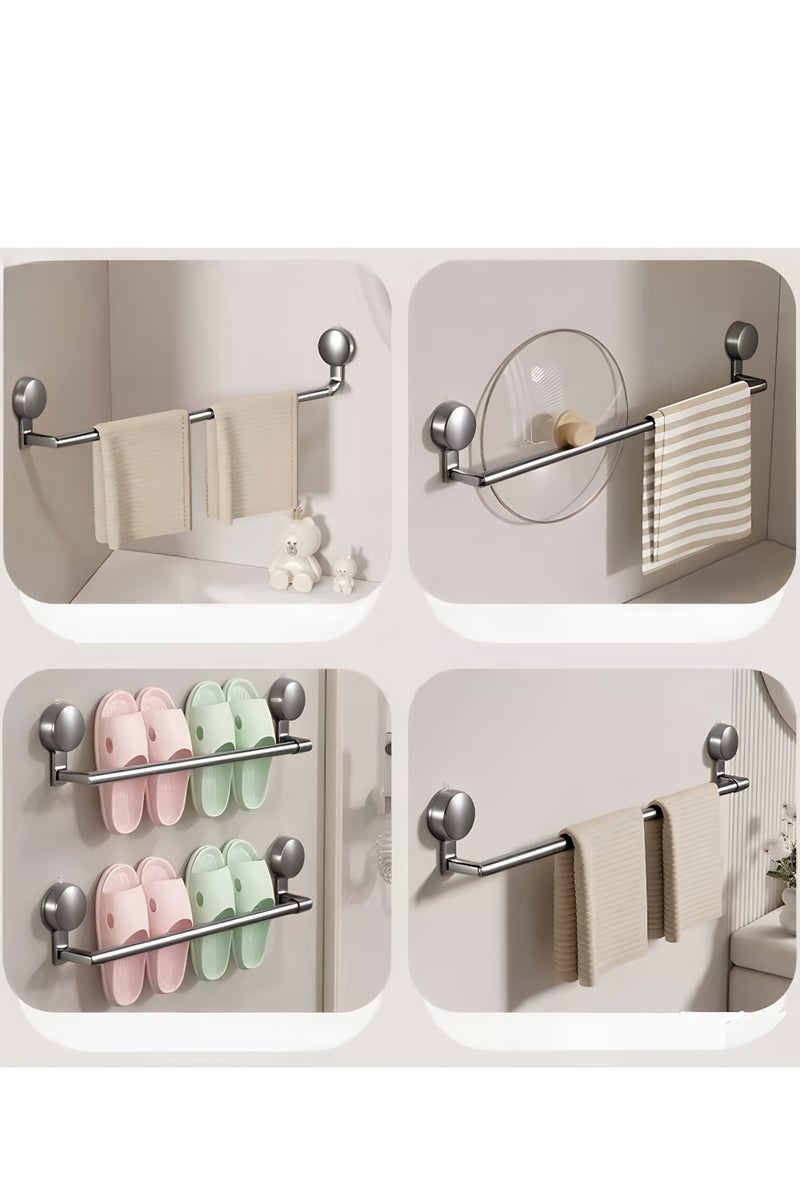 Strong No-Drill Clothes Drying Rack – Telescopic Wall-Mounted Clothes Drying Rod, Extends from 114 to 210 cm, Durable Carbon Steel, 180° Rotation, Ideal for Balcony, Bathroom, Indoor and Outdoor Use - Image 4