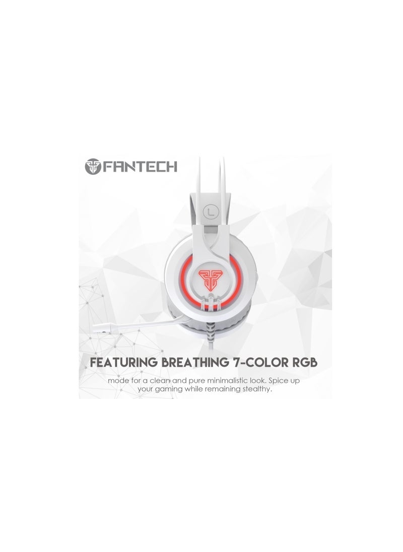 سماعة الألعاب من فانتيك HG20 CHIEF II RGB إصدار نسخه الفضاء  3.5 مم للصوت + يو اس بي لاضائه RGB