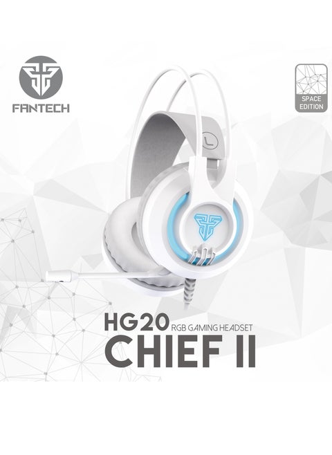 سماعة الألعاب من فانتيك HG20 CHIEF II RGB إصدار نسخه الفضاء  3.5 مم للصوت + يو اس بي لاضائه RGB