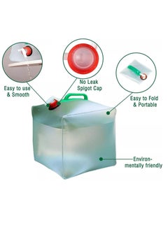 Meetion Camping Water Container, 20L Water Storage, Collapsible Water Container, Foldable Water Bag, Portable Water Carrier for Camping, Hiking, Fishing, and Outdoor Activities  - Image 2