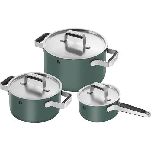 ZWILLING Pure 6pc Stainless Steel Cookware Set Green - Image 1