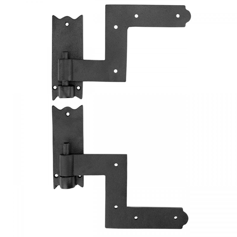 Renovators Supply Manufacturing Renovators Supply Manufacturing  HeavyDuty Black Wrought Iron Shutter Lift Off Pintle Hinges Colonial Pin Reversible for Doors Window and Shutters with Hardware 6 12 Inches Pack of 1 Pair 