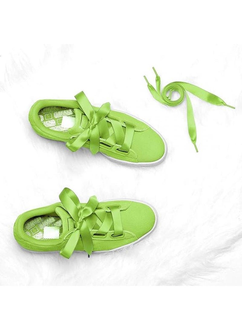 Bluejw 12Piece Snow Yarn Silk Double Polyester Flat Shoelace 1.4M - Image 4