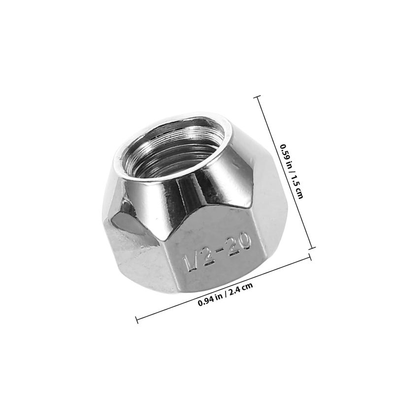 10 Pcs 1/2-20 Open End Lug Nuts for Trailer Rv Tire Wheel Lugs Acorn Style Truck Tire Bolts for Automotive Wheel Replacement - Image 2