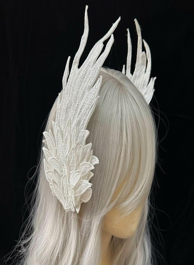RED-SHYN 1 Pair Angel Wing Hair Clips Embroidered Lolita Hairpin Hair Accessories for Women Girls Halloween Cosplay Costume Party Headpiece - Image 1