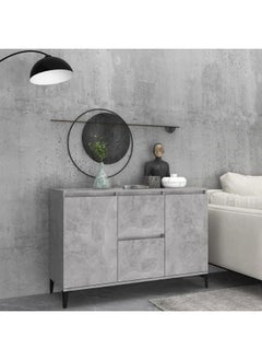 vidaxl vidaXL Sideboard Concrete Grey 104x35x70 cm Engineered Wood  - Image 1