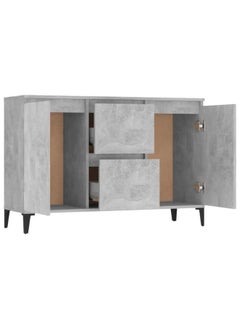 vidaxl vidaXL Sideboard Concrete Grey 104x35x70 cm Engineered Wood  - Image 2