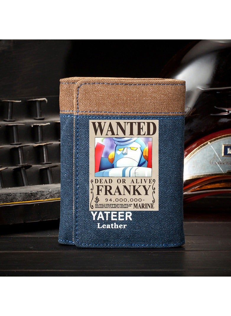 KUYING New ONE PIECE Canvas Vertical Wallet
