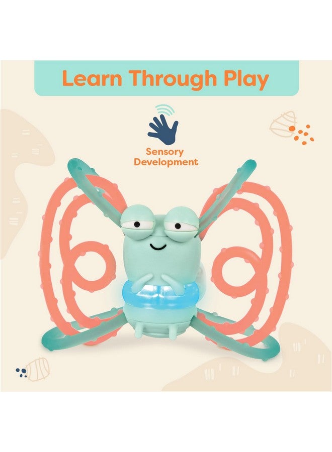 B. toys - Sensory Teether - Glowing Firefly Toy - Light-up Baby Toys - Interactive Teething Toy for Babies - 3 Months + - Spark Buddy - Image 2