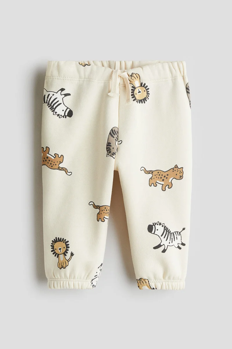H&M Printed brushed-inside sweatshirt joggers