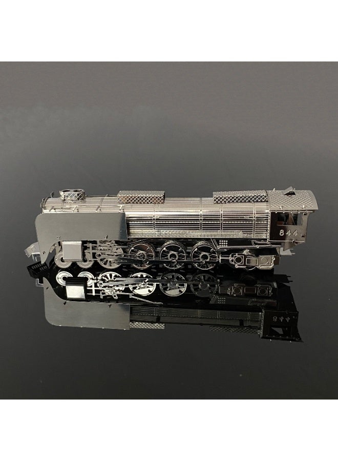 3D metal model jigsaw puzzle set, 844 locomotive model set, brain-stimulating jigsaw puzzle, high-difficulty DIY assembly desktop decoration - Image 5