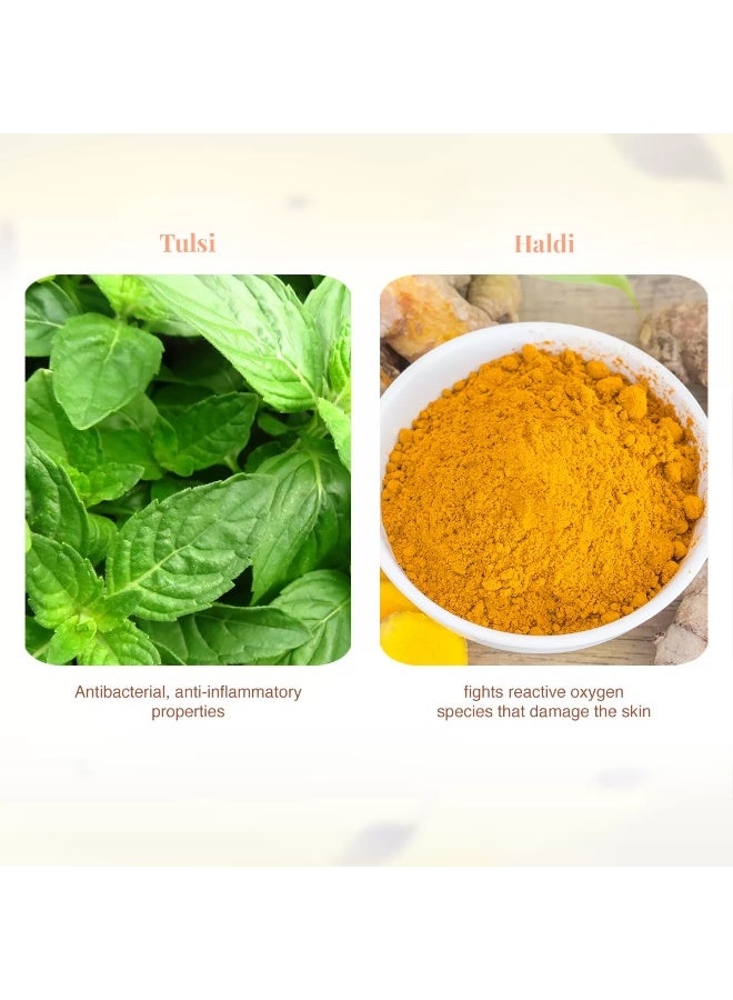 VLCC VL Deep Pore C&B Haldi & Tulsi Face Wash 100ml - Image 4