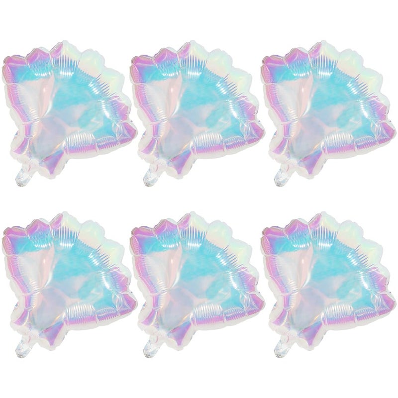 Deermon Iridescent Seashell Mermaid Balloon 6 Pack Ocean Sea Shell Balloons For Hawaii Summer Beach Under the Sea Theme Birthday Baby Shower Party Decoration Supplies - Image 3