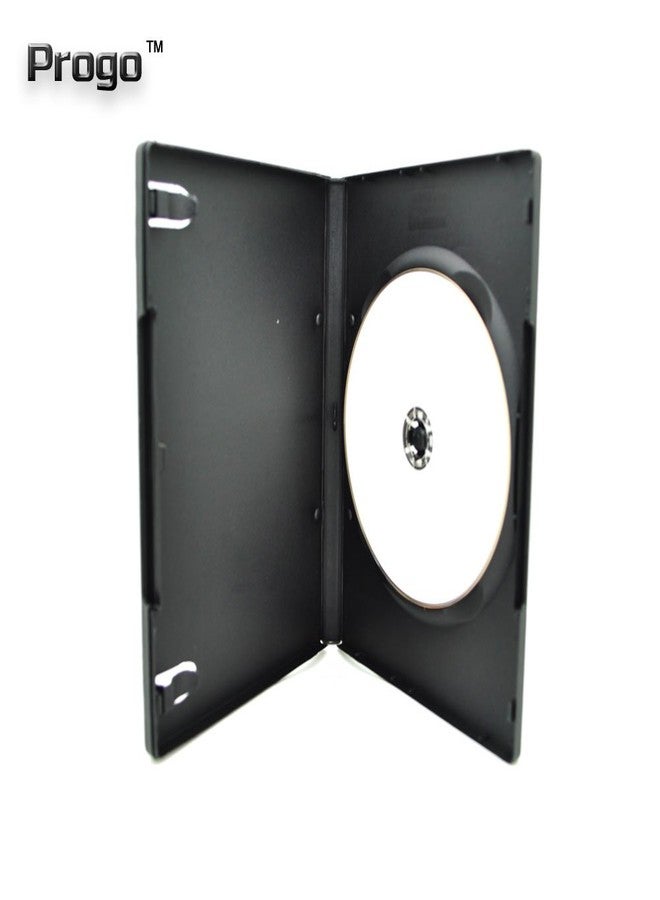 Progo Standard 14mm Black Single Disc DVD Cases with Outer Clear Sleeve (10 Pack) - Image 3