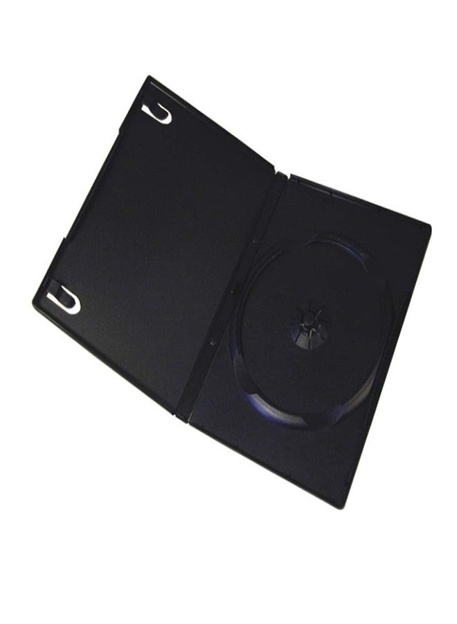 Progo Standard 14mm Black Single Disc DVD Cases with Outer Clear Sleeve (10 Pack) - Image 1