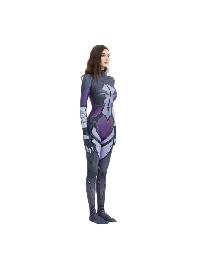 general Overwatch Black Lily Game Character Party Performance Costume Gift for Overwatch Fans - Image 2