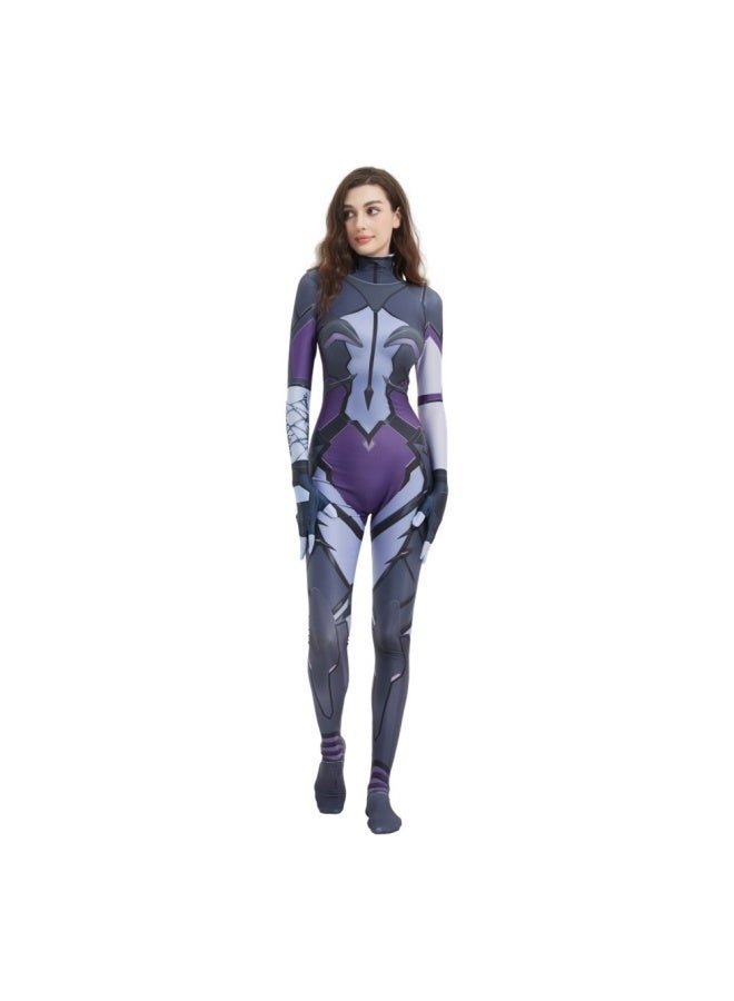 general Overwatch Black Lily Game Character Party Performance Costume Gift for Overwatch Fans - Image 1