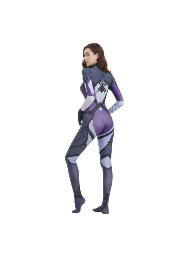 general Overwatch Black Lily Game Character Party Performance Costume Gift for Overwatch Fans - Image 3