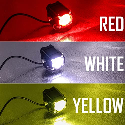 Asryd Fog Driving Lights 30W 4000 Lumen Driving Fog Off Road Lights Triple Color Mode with Flashing Waterproof (Pack of 2) For Kawasaki Z900 - Image 3