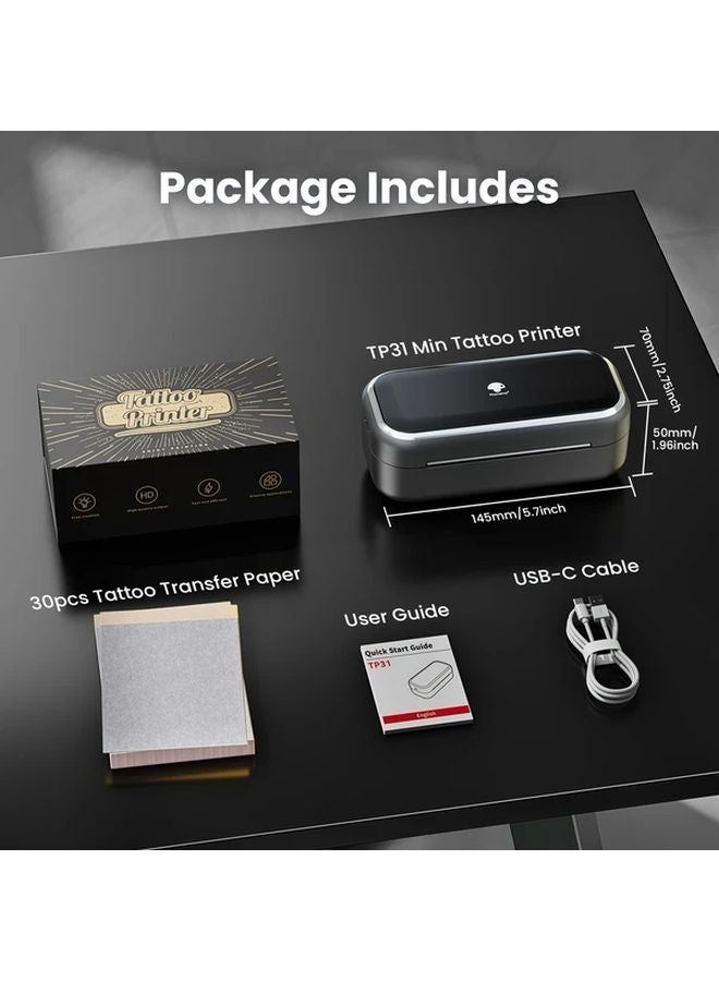 Gray Phomemo TP31 Wireless Tattoo Stencil Printer Portable Mini Thermal Printer - Image 3