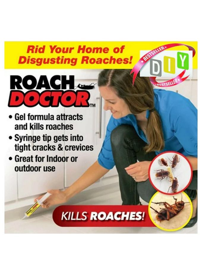 Roach Doctor Pest Control Cockroach Gel Bait Syringe Tip Indoor Outdoor - Image 4
