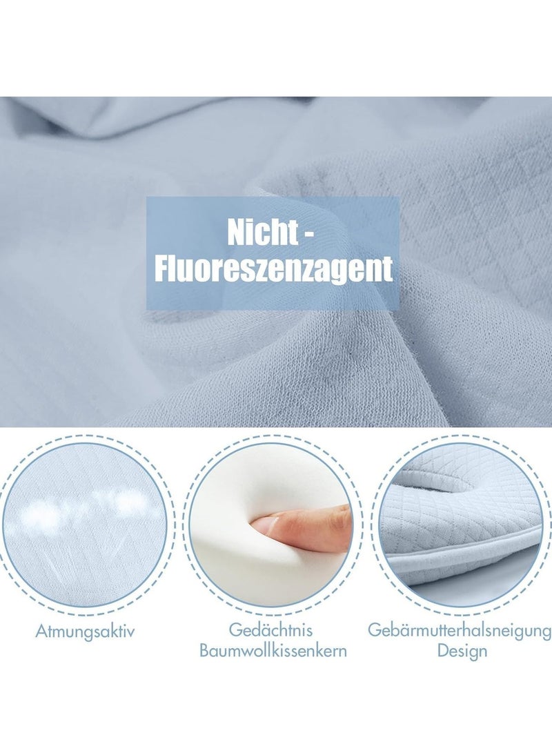 جونيس التنفس Hypoallergenic ، لطيف تصميم دب الكرتون ، يمنع رأس مسطح ، ناعم مريح للفتيان والبنات "(أزرق) - Image 3