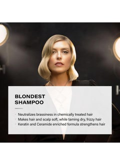 Peter Coppola Purple Shampoo For Blonde Hair - Sulfate-Free Eliminates Brassy Yellow Tones - Strengthens Processed And Dry Hair - Keratin Protein - For Daily Use (3 Fl Oz)  - Image 3