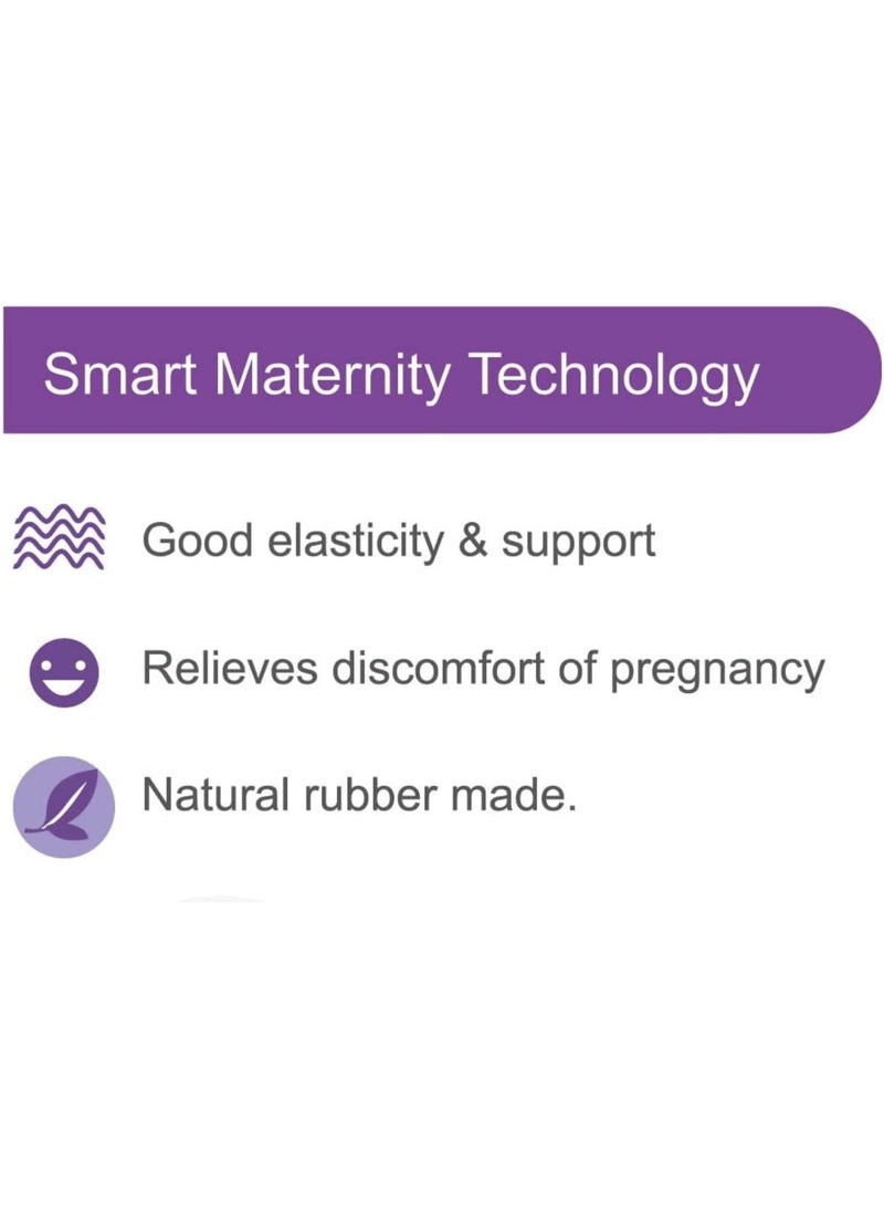 م اكس م حزام دعم الأمومة للحوامل - حزام بطن قابل للتعديل وجيد التهوية لتخفيف آلام الظهر والورك والحوض | دعامة دعم البطن قبل الولادة لراحة ودعم وضعية الجسم - حزام خصر ناعم ومرن للحمل - Image 5