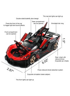 General Bugatti Bolide Boy Car Model Toy  Metal Die Cast Sports Racing Car Figurine Mini Electronic Supercar Toy with Lights and Music  - Image 3