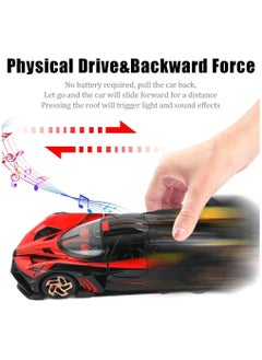General Bugatti Bolide Boy Car Model Toy  Metal Die Cast Sports Racing Car Figurine Mini Electronic Supercar Toy with Lights and Music  - Image 5