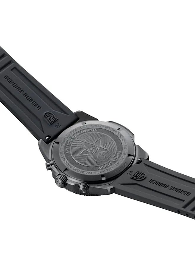 Luminox Men's Chronograph Round Shape Rubber Wrist Watch XS.3141.BO - 44 Mm  - Image 4